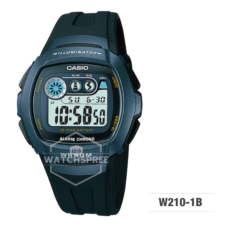 Casio Sports Watch W210-1B Watchspree