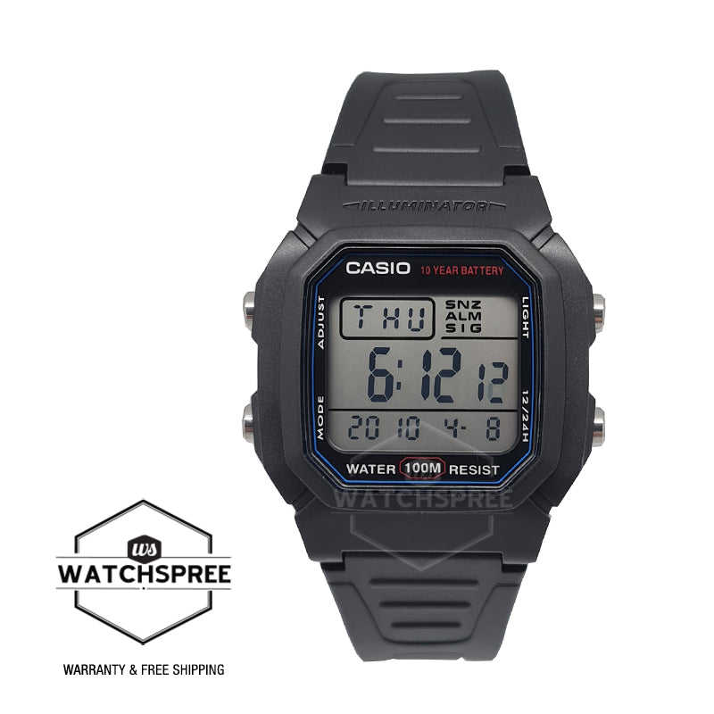 Casio Sports Watch W800H-1A Watchspree