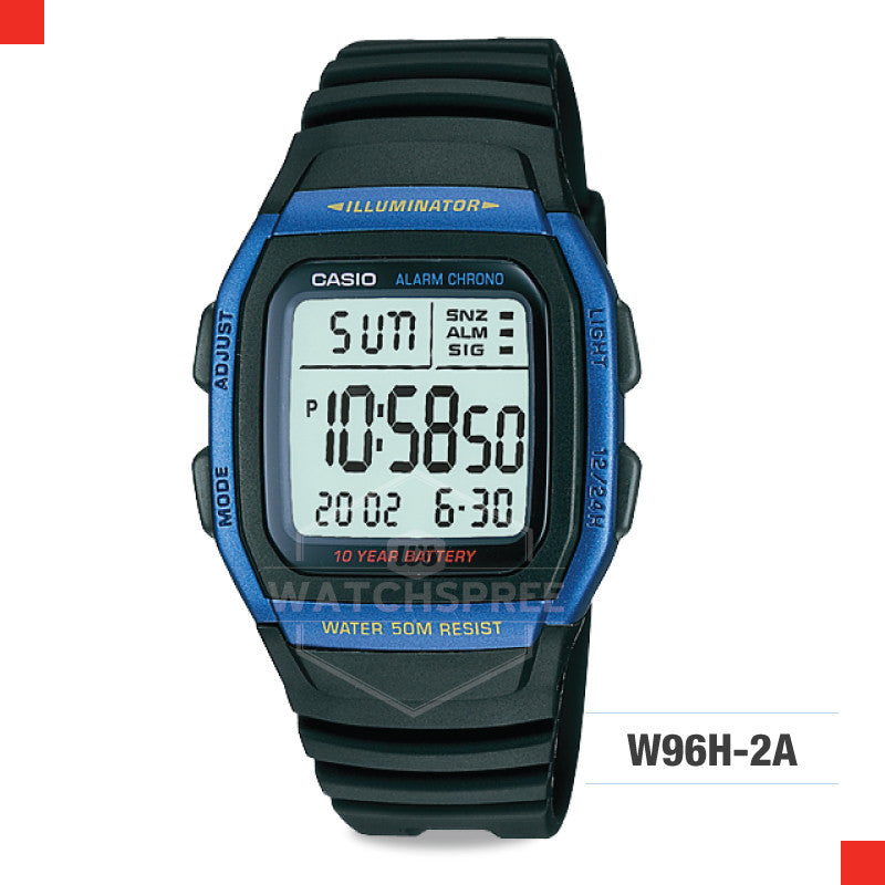 Casio Sports Watch W96H-2A Watchspree