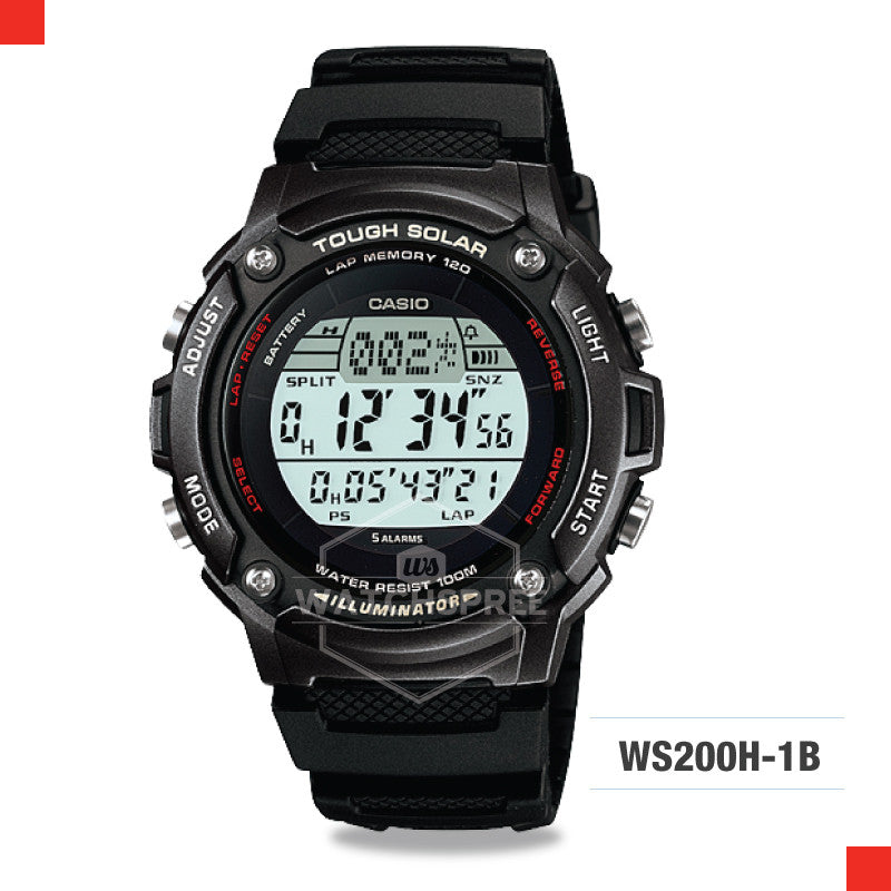 Casio Sports Watch WS200H-1B Watchspree
