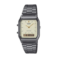 Load image into Gallery viewer, Casio Standard Analog Digital Gray Ion Plated Stainless Steel Band Watch AQ230GG-9A AQ-230GG-9A Watchspree
