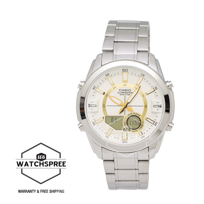 Casio Standard Analog Digital Stainless Steel Watch AMW810D-9A Watchspree