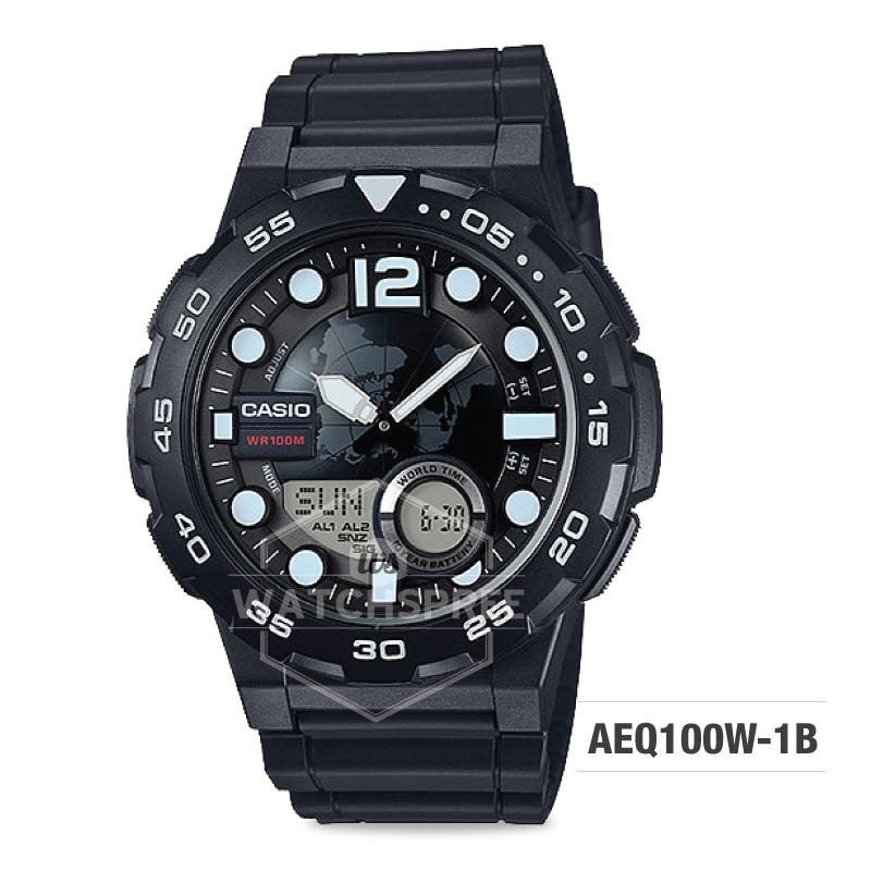Casio Standard Analog Digital Watch AEQ100W-1B Watchspree
