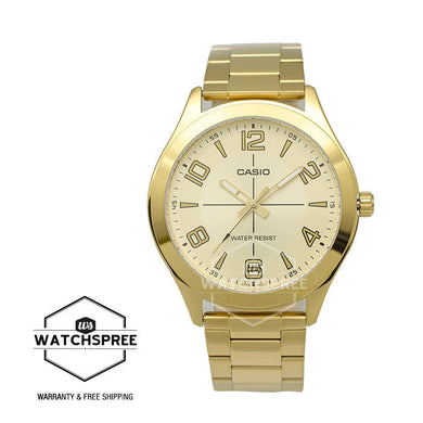 Casio Standard Analog Gold Plated Stainless Steel Watch MTPVX01G-9B Watchspree