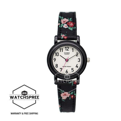 Casio Standard Analog-Ladies Leather/Cloth Band Watch LQ139LB-1B2 Watchspree