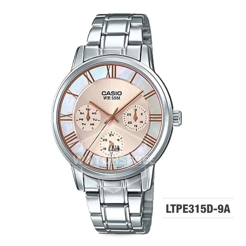 Casio Standard Analog-Ladies Silver Stainless Steel Watch LTPE315D-9A Watchspree