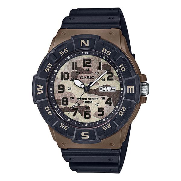 Casio Standard Analog Men's Black Resin Band Watch MRW220HCM-5B MRW-220HCM-5B Watchspree
