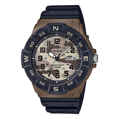 Casio Standard Analog Men's Black Resin Band Watch MRW220HCM-5B MRW-220HCM-5B Watchspree