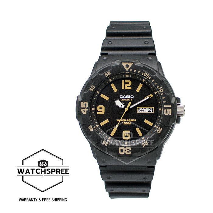 Casio Standard Analog-Men's Resin Strap Watch MRW200H-1B3 Watchspree