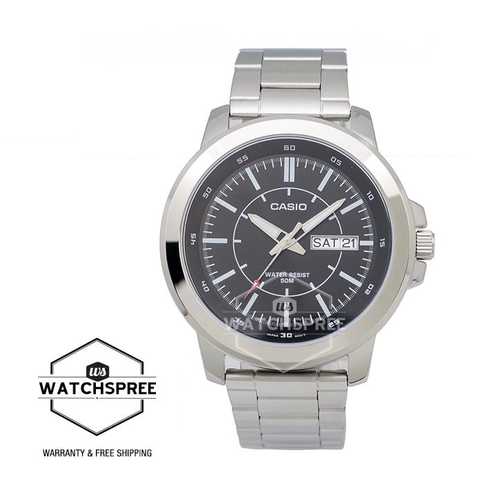 Casio Standard Analog Men's Stainless Steel Watch MTPX100D-1E Watchspree