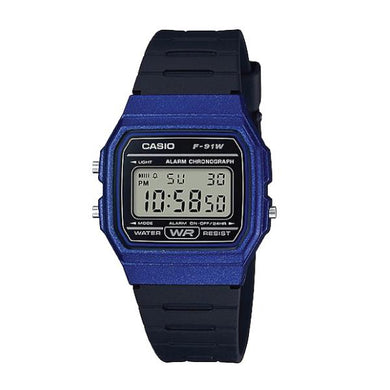 Casio Standard Digital Black Resin Band Watch F91WM-2A F-91WM-2A Watchspree