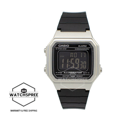 Casio Standard Digital Black Resin Band Watch W217HM-7B W-217HM-7B Watchspree