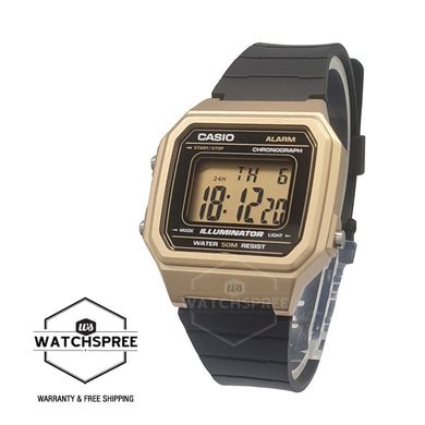 Casio Standard Digital Black Resin Band Watch W217HM-9A W-217HM-9A Watchspree