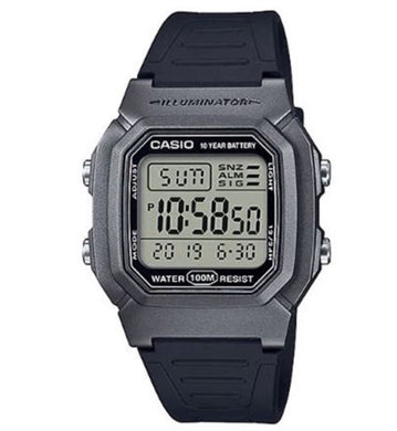 Casio Standard Digital Black Resin Band Watch W800HM-7A W-800HM-7A Watchspree