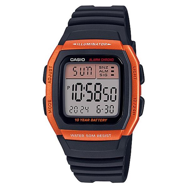 Casio Standard Digital Black Resin Band Watch W96H-4A2 W-96H-4A2 Watchspree