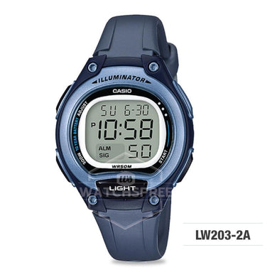 Casio Standard Digital Dark Blue Resin Strap Watch LW203-2A LW-203-2A Watchspree