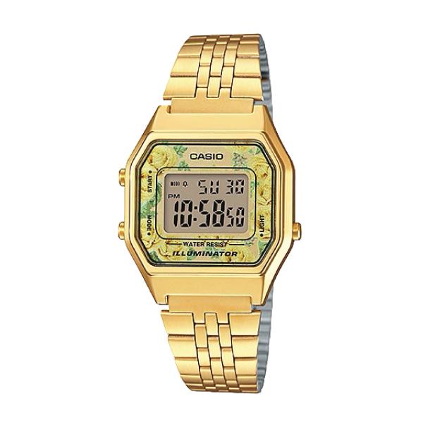 Casio Standard Digital Gold Tone Stainless Steel Watch LA680WGA-9C LA-680WGA-9C Watchspree