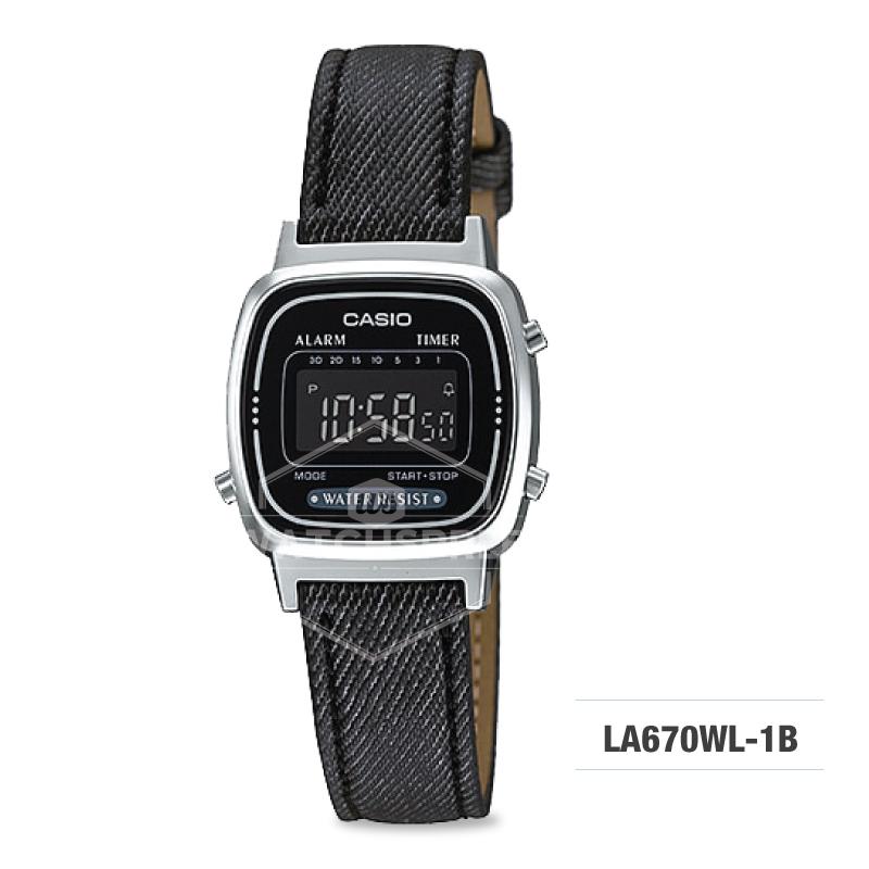 Casio Standard Digital Ladies' Watch LA670WL-1B Watchspree