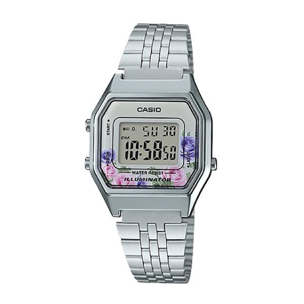 Casio Standard Digital Silver Stainless Steel Watch LA680WA-4C LA-680WA-4C Watchspree
