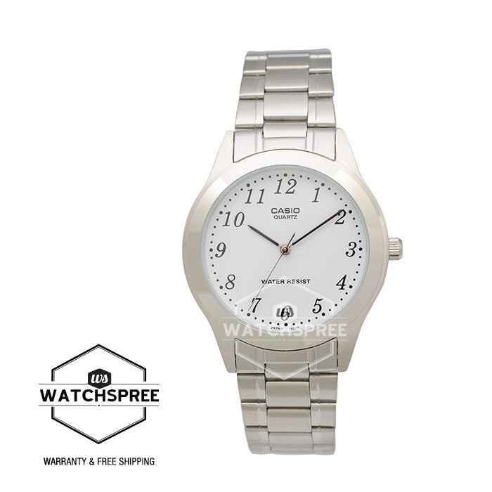 Casio Standard Men's Analog Stainless Steel Band Watch MTP1128A-7B Watchspree
