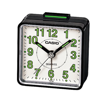 Casio Standard Traveller's Black Resin Table Clock TQ140-1B TQ-140-1B Watchspree