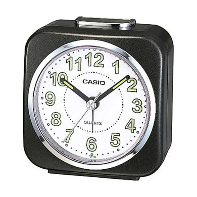 Casio Standard Traveller's Black Resin Table Clock TQ143S-1D TQ-143S-1D TQ-143S-1 Watchspree