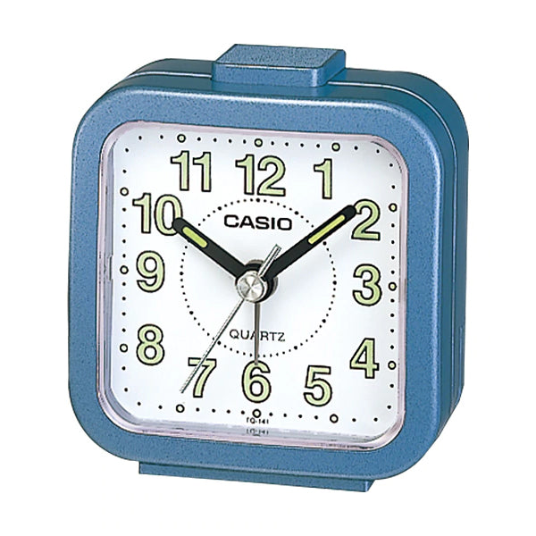 Casio Standard Traveller's Blue Resin Table Clock TQ141-2D TQ-141-2D TQ-141-2 Watchspree