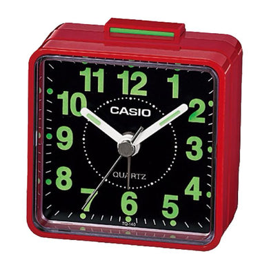 Casio Standard Traveller's Red Resin Table Clock TQ140-4D TQ-140-4D TQ-140-4 Watchspree