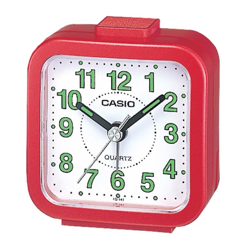 Casio Standard Traveller's Red Resin Table Clock TQ141-4D TQ-141-4D TQ-141-4 Watchspree
