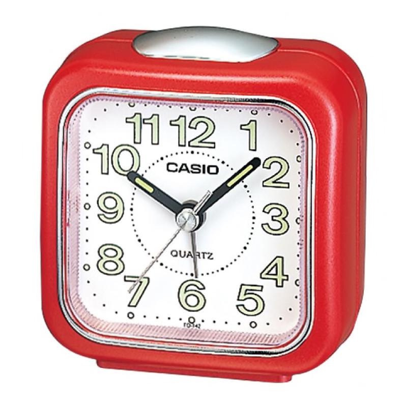 Casio Standard Traveller's Red Resin Table Clock TQ142-4D TQ-142-4D TQ-142-4 Watchspree