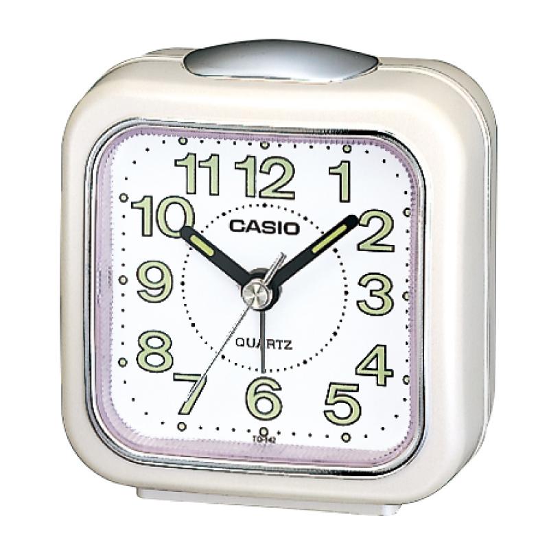 Casio Standard Traveller's White Resin Table Clock TQ142-7D TQ-142-7D TQ-142-7 Watchspree