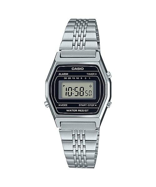 Casio Vintage Standard Digital Silver Stainless Steel Band Watch LA690WA-1D LA690WA-1 Watchspree