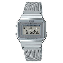 Load image into Gallery viewer, Casio Vintage Standard Digital Silver Stainless Steel Mesh Band Watch A700WM-7A Watchspree
