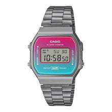 Load image into Gallery viewer, Casio Vintage Style Digital Grey Ion Plated Stainless Steel Band Watch A168WERB-2A Watchspree
