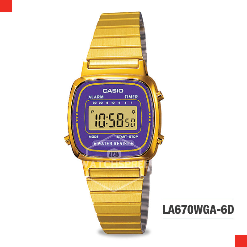 Casio Vintage Watch LA670WGA-6D Watchspree