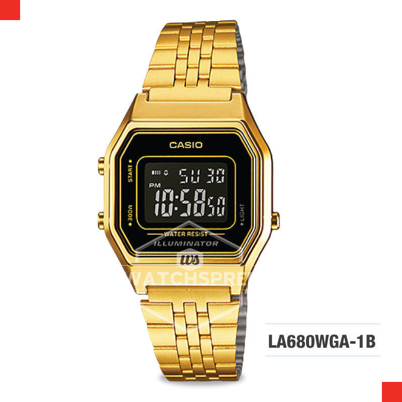 Casio Vintage Watch LA680WGA-1B Watchspree