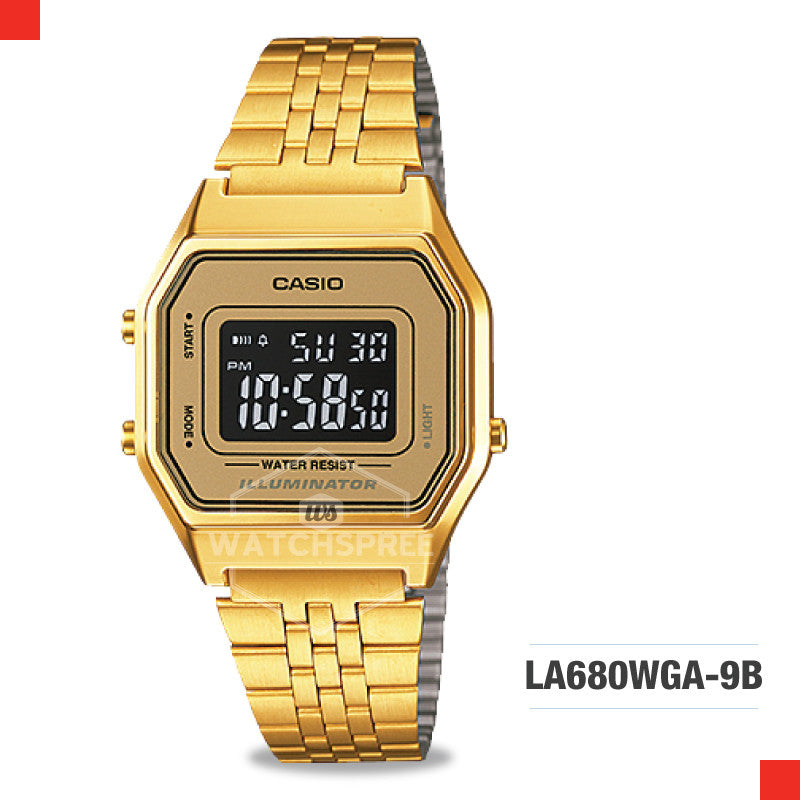 Casio Vintage Watch LA680WGA-9B Watchspree