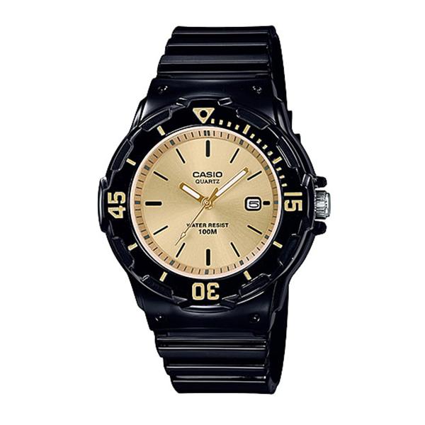 Casio Women's Analog Black Resin Band Watch LRW200H-9E LRW-200H-9E Watchspree