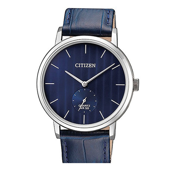 Citizen Quartz Blue Leather Strap Watch BE9170-05L Watchspree