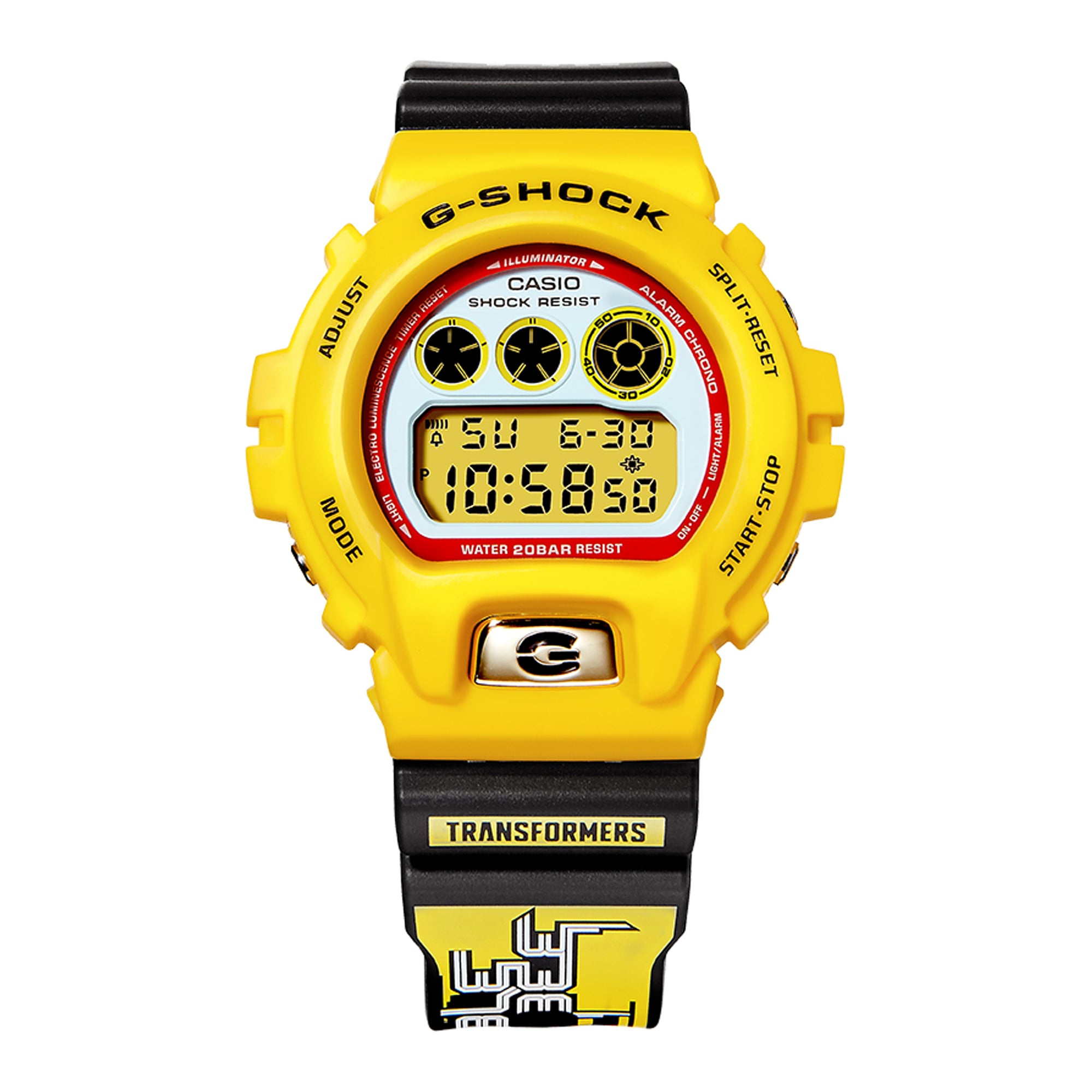 Casio G-Shock x Transformers Bumblebee Multicolour Resin Band Watch DW6900BUMB22-9PFT DW-6900BUMB22-9PFT