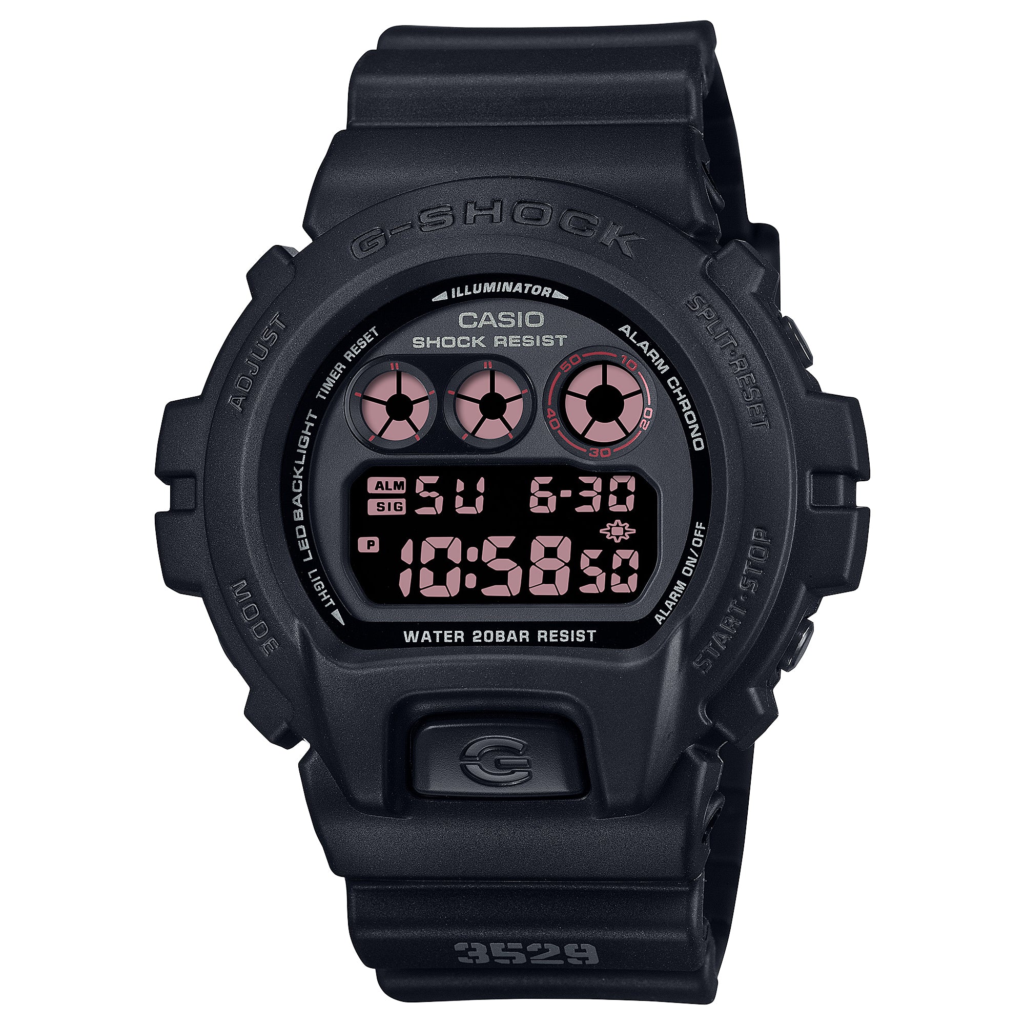 Casio G-Shock DW-6900 Lineup Black Resin Band Watch DW6900UMS-1D DW-6900UMS-1D DW-6900UMS-1