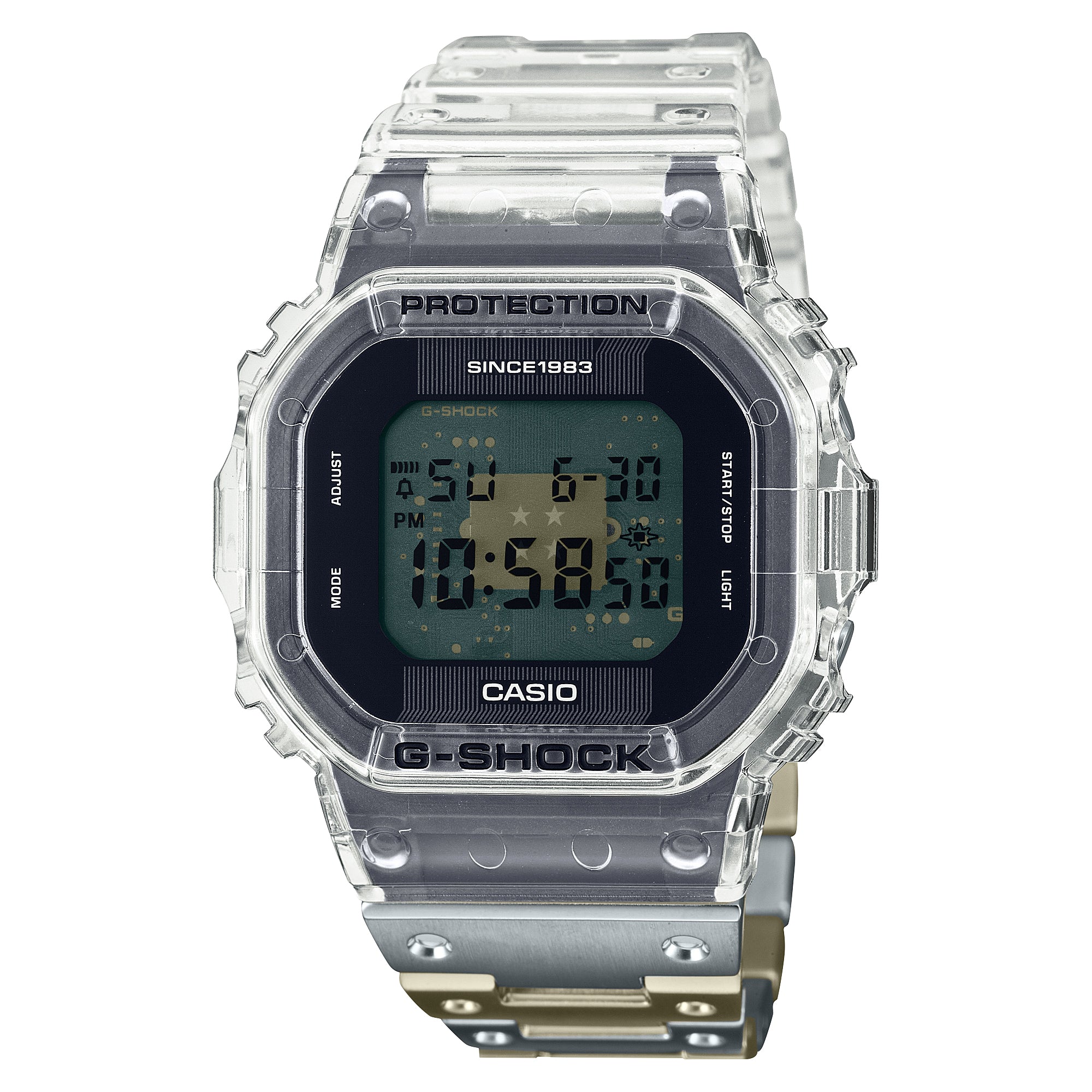 Casio G-Shock 40th Anniversary CLEAR REMIX Limited Edition Watch DWE5640RX-7D DWE-5640RX-7D DWE-5640RX-7