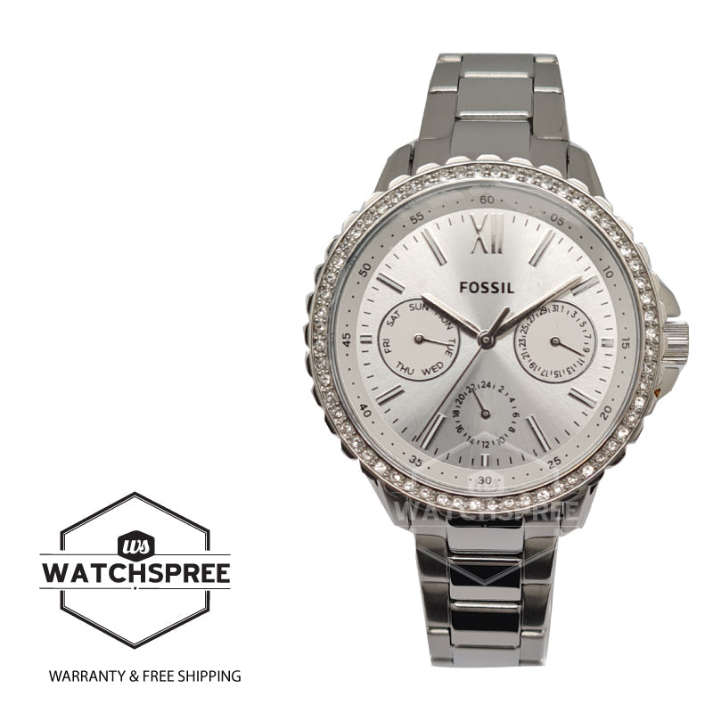 Fossil Ladies' Izzy Multifunction Stainless Steel Band Watch ES4783 Watchspree