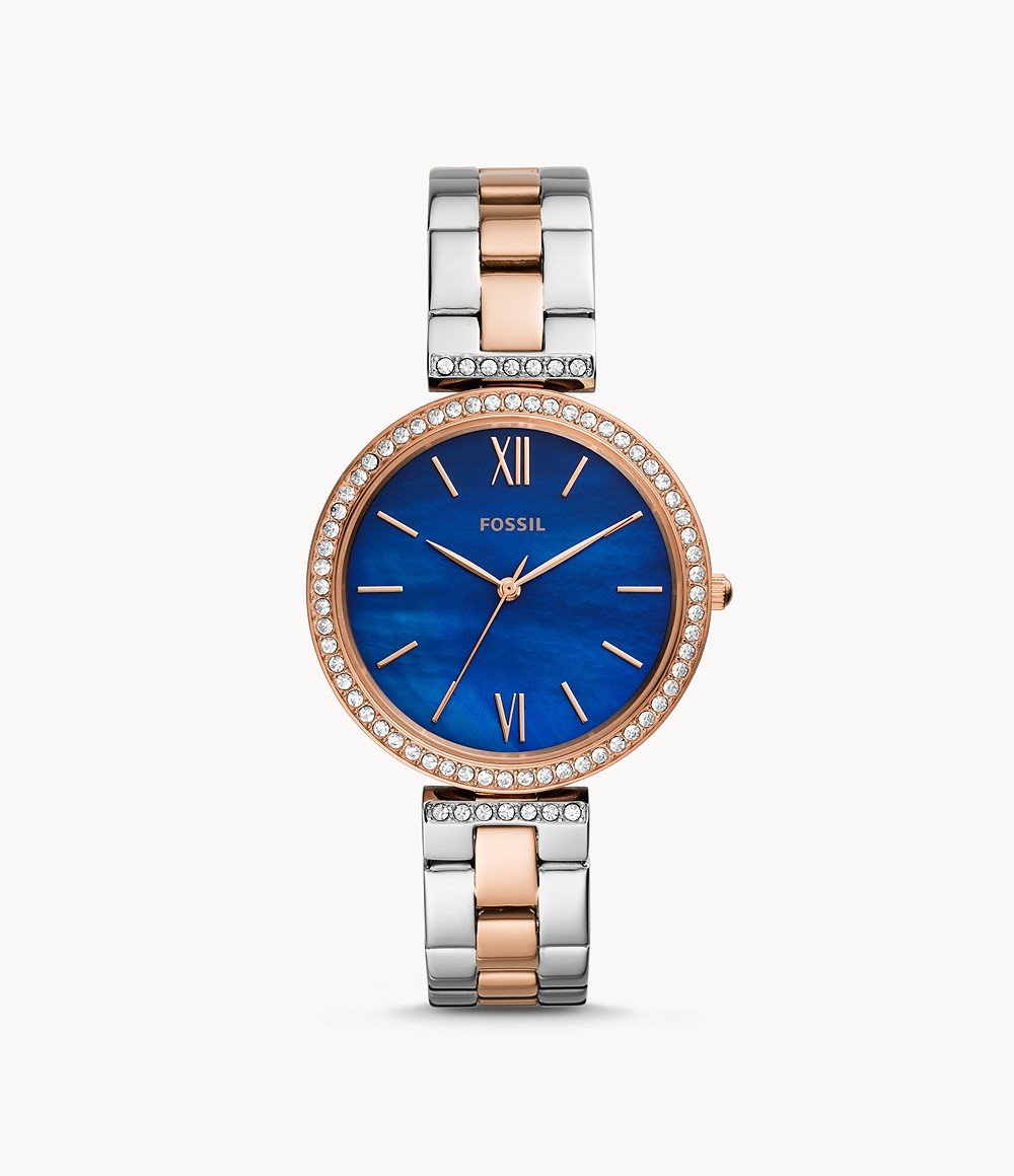 Fossil Ladies' Madeline Three-Hand Two-Tone Stainless Steel Watch ES4640 Watchspree