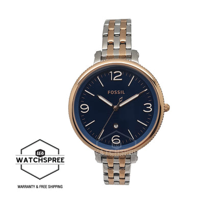 Fossil Ladies' Monroe Three-Hand Date Two-Tone Stainless Steel Watch ES4925 Watchspree