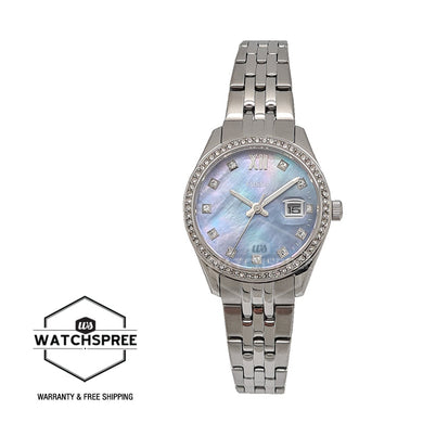 Fossil Ladies' Scarlette Micro Three-Hand Date Stainless Steel Watch ES5074 Watchspree
