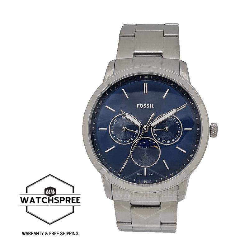 Fossil Men's Neutra Moonphase Multifunction Stainless Steel Watch ...