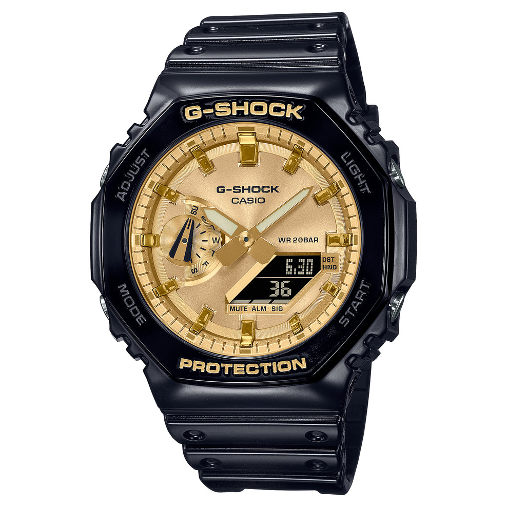 Casio G-Shock GA-2100 Lineup Slim Design Glossy Watch GA2100GB-1A GA-2100GB-1A