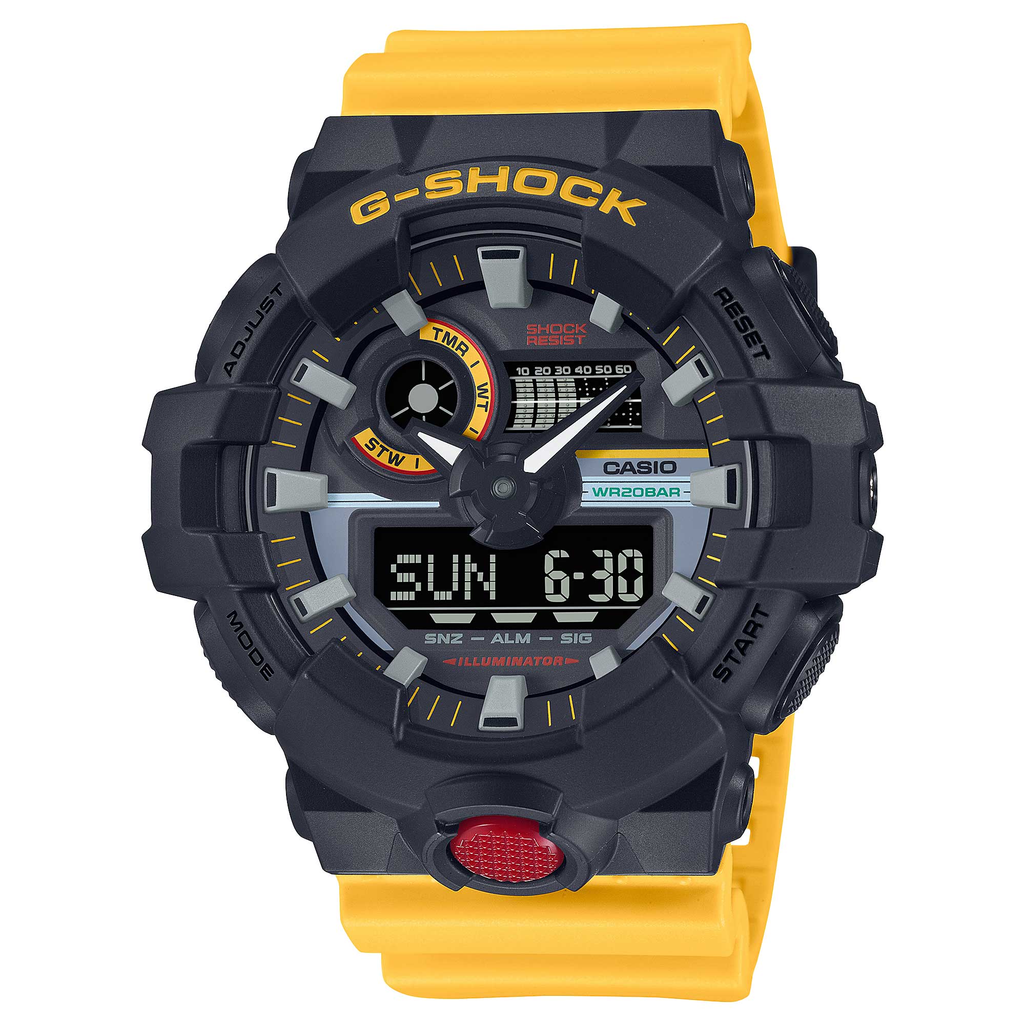 Casio G-Shock GA-700 Lineup Mix Tape Series Watch GA700MT-1A9 GA-700MT-1A9