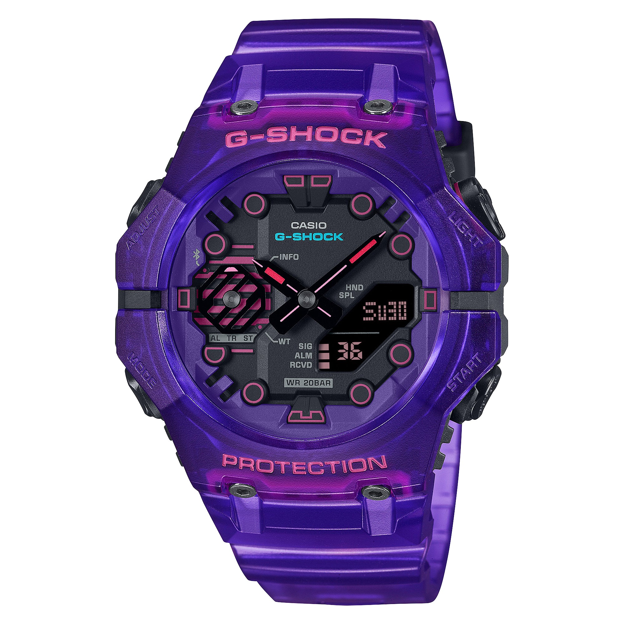 Casio G-Shock GA-B001 Lineup Cyber Colours Series Carbon Core Guard Structure Bluetooth¨ Watch GAB001CBRS-6A